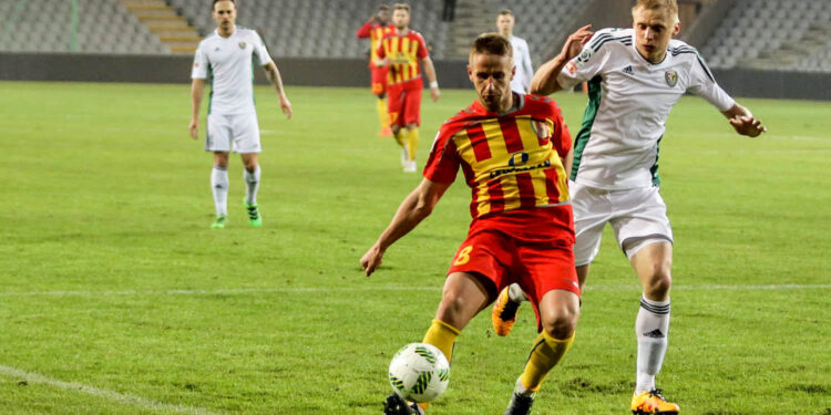 11.03.2016 Kielce. 27. kolejka Ekstraklasy: Korona Kielce - Śląsk Wrocław. Vlastimir Jovanović / Wojciech Habdas / Radio Kielce