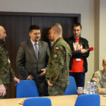 11.4.2016 Kielce. Starostwo Powiatowe. Wizyta żołnierzy z USA. / Wojciech Habdas / Radio Kielce