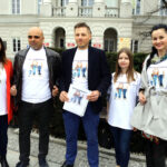 12.4.2016 Kielce. In Vitro dla Kielc - konferencja prasowa. Marcin Chłodnicki. Oleg Magdziarz. / Wojciech Habdas / Radio Kielce