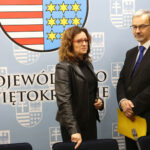 14.4.2016 Kielce. Województwo świętokrzyskie przystąpiło do projektu wspomagającego słabo rozwinięte regiony Unii Europejskiej. W Urzędzie Marszałkowskim podpisano list intencyjny. / Wojciech Habdas / Radio Kielce