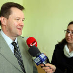 20.4.2016 Włoszczowa. Otwarcie poradni onkologicznej. n/z Andrzej Salata, radiolog i hematolog ze Świętokrzyskiego Centrum Onkologii w Kielcach / Wojciech Habdas / Radio Kielce