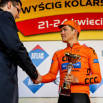 21.4.2016 Skarżysko-Kamienna. Wyścig Szlakiem Walk Majora “Hubala”. Klasyfikacja punktowa - Adrian Kurek / Wojciech Habdas / Radio Kielce