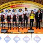 22.4.2016 Tomaszów Mazowiecki. Prezentacja kolarzy. / Wojciech Habdas / Radio Kielce