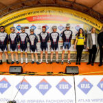 22.4.2016 Tomaszów Mazowiecki. Prezentacja kolarzy. / Wojciech Habdas / Radio Kielce