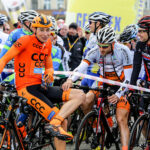 22.4.2016 Tomaszów Mazowiecki. Eryk Latoń z ekipy CCC Sprandi Polkowice został nowym liderem XI Międzynarodowego Wyścigu Kolarskiego "Szlakiem walk majora Hubala". / Wojciech Habdas / Radio Kielce