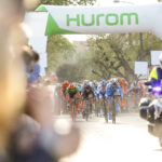 22.4.2016 Tomaszów Mazowiecki. Eryk Latoń z ekipy CCC Sprandi Polkowice został nowym liderem XI Międzynarodowego Wyścigu Kolarskiego "Szlakiem walk majora Hubala". / Wojciech Habdas / Radio Kielce