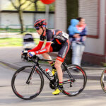 22.4.2016 Tomaszów Mazowiecki. Eryk Latoń z ekipy CCC Sprandi Polkowice został nowym liderem XI Międzynarodowego Wyścigu Kolarskiego "Szlakiem walk majora Hubala". / Wojciech Habdas / Radio Kielce