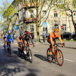 22.4.2016 Tomaszów Mazowiecki. Eryk Latoń z ekipy CCC Sprandi Polkowice został nowym liderem XI Międzynarodowego Wyścigu Kolarskiego "Szlakiem walk majora Hubala". / Wojciech Habdas / Radio Kielce