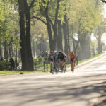 22.4.2016 Tomaszów Mazowiecki. Eryk Latoń z ekipy CCC Sprandi Polkowice został nowym liderem XI Międzynarodowego Wyścigu Kolarskiego "Szlakiem walk majora Hubala". / Wojciech Habdas / Radio Kielce