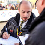 22.4.2016 Tomaszów Mazowiecki. Eryk Latoń z ekipy CCC Sprandi Polkowice został nowym liderem XI Międzynarodowego Wyścigu Kolarskiego "Szlakiem walk majora Hubala". / Wojciech Habdas / Radio Kielce