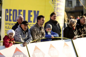 22.4.2016 Tomaszów Mazowiecki. Eryk Latoń z ekipy CCC Sprandi Polkowice został nowym liderem XI Międzynarodowego Wyścigu Kolarskiego "Szlakiem walk majora Hubala". / Wojciech Habdas / Radio Kielce