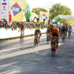 22.4.2016 Tomaszów Mazowiecki. Eryk Latoń z ekipy CCC Sprandi Polkowice został nowym liderem XI Międzynarodowego Wyścigu Kolarskiego "Szlakiem walk majora Hubala". / Wojciech Habdas / Radio Kielce