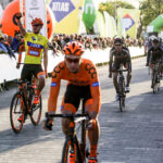 22.4.2016 Tomaszów Mazowiecki. Eryk Latoń z ekipy CCC Sprandi Polkowice został nowym liderem XI Międzynarodowego Wyścigu Kolarskiego "Szlakiem walk majora Hubala". / Wojciech Habdas / Radio Kielce