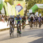 22.4.2016 Tomaszów Mazowiecki. Eryk Latoń z ekipy CCC Sprandi Polkowice został nowym liderem XI Międzynarodowego Wyścigu Kolarskiego "Szlakiem walk majora Hubala". / Wojciech Habdas / Radio Kielce