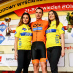 22.4.2016 Tomaszów Mazowiecki. Eryk Latoń z ekipy CCC Sprandi Polkowice został nowym liderem XI Międzynarodowego Wyścigu Kolarskiego "Szlakiem walk majora Hubala". / Wojciech Habdas / Radio Kielce