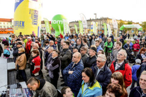 22.4.2016 Tomaszów Mazowiecki. Eryk Latoń z ekipy CCC Sprandi Polkowice został nowym liderem XI Międzynarodowego Wyścigu Kolarskiego "Szlakiem walk majora Hubala". / Wojciech Habdas / Radio Kielce