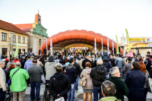 22.4.2016 Tomaszów Mazowiecki. Eryk Latoń z ekipy CCC Sprandi Polkowice został nowym liderem XI Międzynarodowego Wyścigu Kolarskiego "Szlakiem walk majora Hubala". / Wojciech Habdas / Radio Kielce