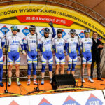 24.4.2016 Końskie. Wyścig Szlakiem Walk Majora Hubala - dzień czwarty. Prezentacja drużyn. / Wojciech Habdas / Radio Kielce