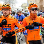 24.4.2016 Końskie. Wyścig Szlakiem Walk Majora Hubala - dzień czwarty. Chwila przed startem. / Wojciech Habdas / Radio Kielce