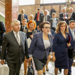 25.4.2016 Kielce. Minister Edukacji Narodowej Anna Zalewska wzięła udział w debacie poświęconej przyszłości edukacji. / Wojciech Habdas / Radio Kielce