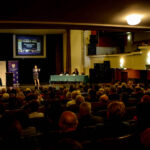 25.4.2016 Kielce. Minister Edukacji Narodowej Anna Zalewska wzięła udział w debacie poświęconej przyszłości edukacji. / Wojciech Habdas / Radio Kielce