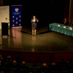 25.4.2016 Kielce. Minister Edukacji Narodowej Anna Zalewska wzięła udział w debacie poświęconej przyszłości edukacji. / Wojciech Habdas / Radio Kielce