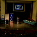 25.4.2016 Kielce. Minister Edukacji Narodowej Anna Zalewska wzięła udział w debacie poświęconej przyszłości edukacji. / Wojciech Habdas / Radio Kielce