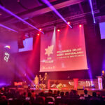 29.4.2016 Kielce. Wręczono jubileuszowe Lary Świętokrzyskie. Laur Specjalny trafił w ręce Zygfryda Wiechy, superiora sanktuarium na Świętym Krzyżu. / Wojciech Habdas / Radio Kielce