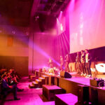 29.4.2016 Kielce. Wręczono jubileuszowe Lary Świętokrzyskie. Na scenie zespół Audiofeels. / Wojciech Habdas / Radio Kielce