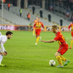 30.4.2016 Kielce. 34. kolejka Ekstraklasy: Korona Kielce - Wisła Kraków. / Wojciech Habdas / Radio Kielce