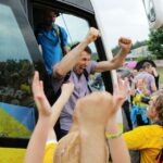 Powitanie Vive Tauron Kielce przed Halą Legionów (30 maja 2016 r). / Wojciech Habdas / Radio Kielce