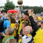 Powitanie Vive Tauron Kielce przed Halą Legionów (30 maja 2016 r). / Wojciech Habdas / Radio Kielce