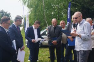 Protest mieszkańców Nowego Korczyna (4 maja 2016 r.) / Krzysztof Bujnowicz / Radio Kielce