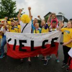 Powitanie Vive Tauron Kielce przed Halą Legionów (30 maja 2016 r). / Wojciech Habdas / Radio Kielce