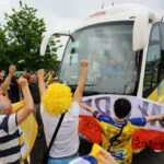 Powitanie Vive Tauron Kielce przed Halą Legionów (30 maja 2016 r). / Wojciech Habdas / Radio Kielce