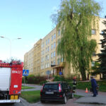 10.5.2016 Kielce. Alarm bombowy w Prokuraturze Okręgowej przy ul. Sandomierskiej. / Krzysztof Żołądek / Radio Kielce