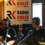 1.05.2016 Dzień Dobry Dzieci. Kapitan Paweł Nyk, Państwowa Straż Pożarna i Ogniomistrz Dariusz Ledwójcik, Państwowa Straż Pożarna / Karol Żak / Radio Kielce