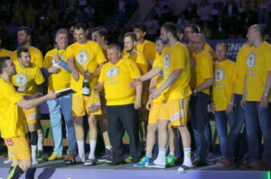 22.05.2016. Piłkarze ręczni Vive Tauronu Kielce zdobyli 13 w historii, a ósmy z rzędu Puchar Polski / Kamil Król / Radio Kielce