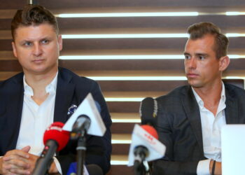 30.05.2016. Konferencja prasowa. Marek Citko i Jakub Meresiński / Kamil Król / Radio Kielce