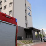 30.05.2016. Kolejne alarmy bombowe w Kielcach. Siedziba kieleckiego oddziału Państwowej Inspekcji Pracy / Kamil Król / Radio Kielce