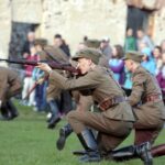 02.05.2016 Samsonów. Inscenizacja historyczna przedstawiająca walki majora Henryka Dobrzańskiego "Hubala". / Jarosław Kubalski / Radio Kielce