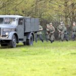 02.05.2016 Samsonów. Inscenizacja historyczna przedstawiająca walki majora Henryka Dobrzańskiego "Hubala". / Jarosław Kubalski / Radio Kielce