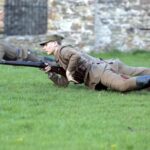 02.05.2016 Samsonów. Inscenizacja historyczna przedstawiająca walki majora Henryka Dobrzańskiego "Hubala". / Jarosław Kubalski / Radio Kielce