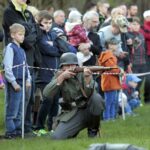 02.05.2016 Samsonów. Inscenizacja historyczna przedstawiająca walki majora Henryka Dobrzańskiego "Hubala". / Jarosław Kubalski / Radio Kielce