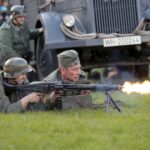 02.05.2016 Samsonów. Inscenizacja historyczna przedstawiająca walki majora Henryka Dobrzańskiego "Hubala". / Jarosław Kubalski / Radio Kielce