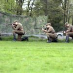 02.05.2016 Samsonów. Inscenizacja historyczna przedstawiająca walki majora Henryka Dobrzańskiego "Hubala". / Jarosław Kubalski / Radio Kielce