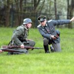 02.05.2016 Samsonów. Inscenizacja historyczna przedstawiająca walki majora Henryka Dobrzańskiego "Hubala". / Jarosław Kubalski / Radio Kielce