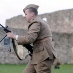 02.05.2016 Samsonów. Inscenizacja historyczna przedstawiająca walki majora Henryka Dobrzańskiego "Hubala". / Jarosław Kubalski / Radio Kielce