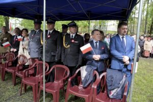 03.05.2016 Kielce. Uroczystości ustanowienia Konstytucji 3 Maja pod pomnikiem Stanisława Staszica w parku. / Jarosław Kubalski / Radio Kielce