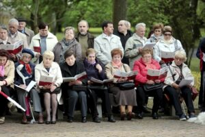 03.05.2016 Kielce. Świeto konstytucji 3 Maja. Pieśniobranie w Parku Miejskim. / Jarosław Kubalski / Radio Kielce